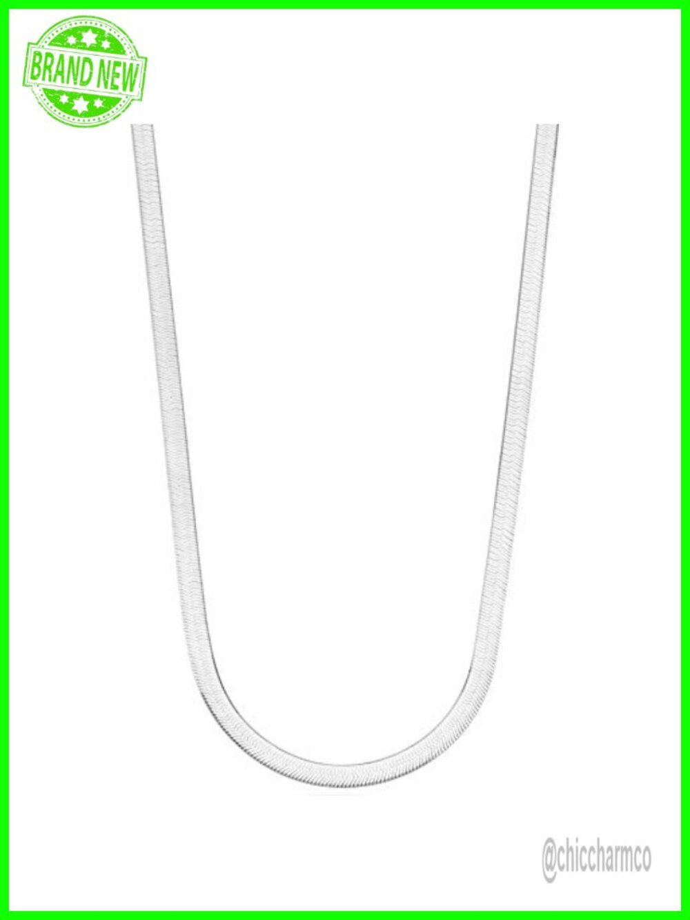 925 Sterling Silver Herringbone Chain Necklace Lobster Clasp Italian